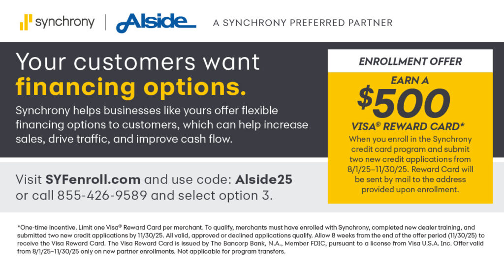 Synchrony Alside $500 Rebate Fall 2025