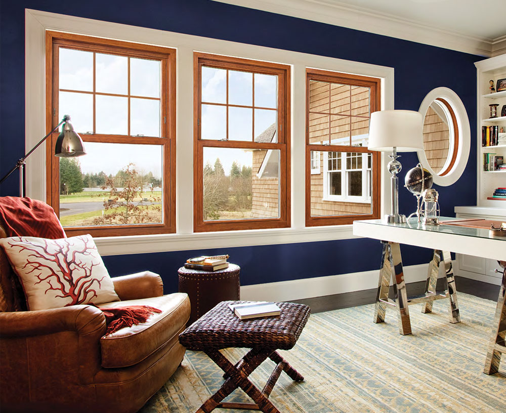 Alside Sovereign premium vinyl windows with wood-look interior