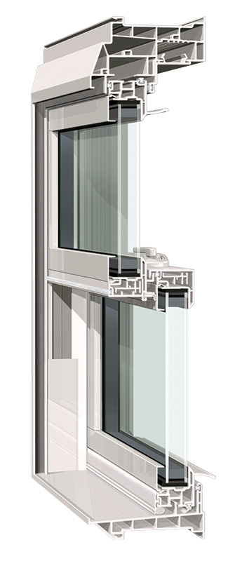 Mezzo Triple Pane cross section